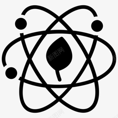 生态科学原子能生态学图标图标