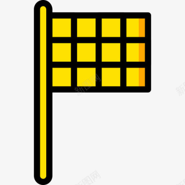 旗帜运动47黄色图标图标