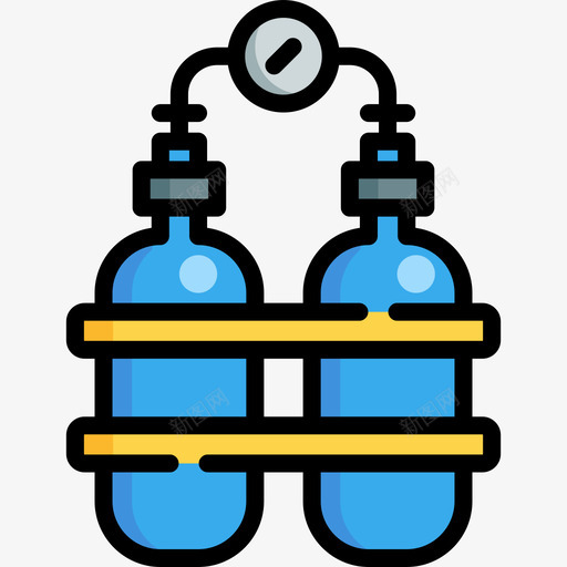 氧气冒险运动7线性颜色图标svg_新图网 https://ixintu.com 冒险运动7 氧气 线性颜色