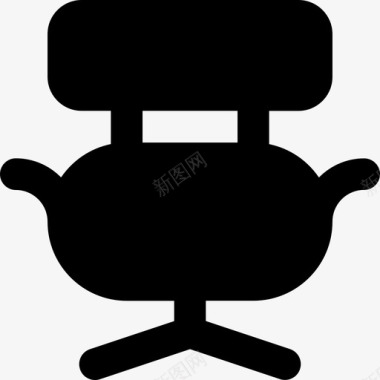 办公椅家庭2实心图标图标