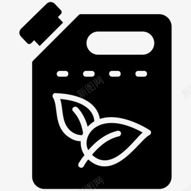 jerrycan生物柴油燃料容器图标图标