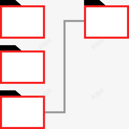 文件夹数据组织2平面图标svg_新图网 https://ixintu.com 平面 数据组织2 文件夹