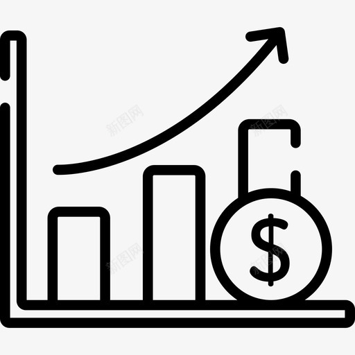 利润财务48线性图标svg_新图网 https://ixintu.com 利润 线性 财务48