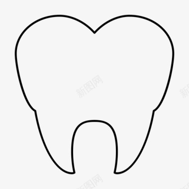 牙齿犬齿牙图标图标