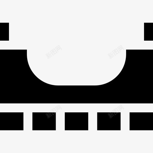 斜坡滑板4填充图标svg_新图网 https://ixintu.com 填充 斜坡 滑板4