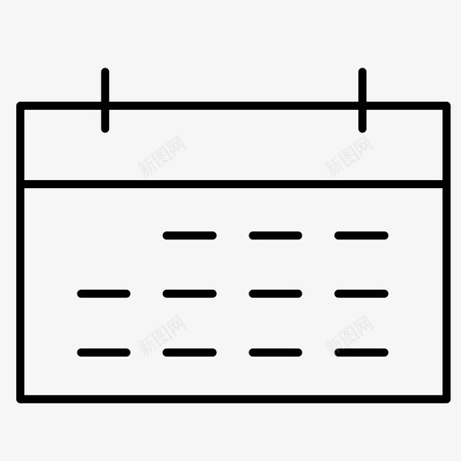 日历日月图标svg_新图网 https://ixintu.com 业务策略 办公室 日 日历 时间 月