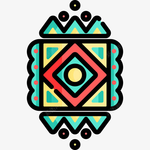 抽象波西米亚风格5线性颜色图标svg_新图网 https://ixintu.com 抽象 波西米亚风格5 线性颜色