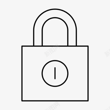 挂锁代码许可证图标图标