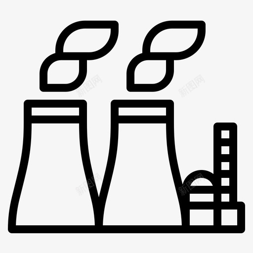 核能建筑工业图标svg_新图网 https://ixintu.com 塔 工业 建筑 核能 能源概要