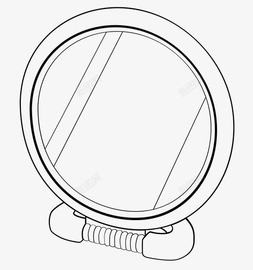 镜子包美容图标svg_新图网 https://ixintu.com 包 化妆品 玻璃 美容 镜子