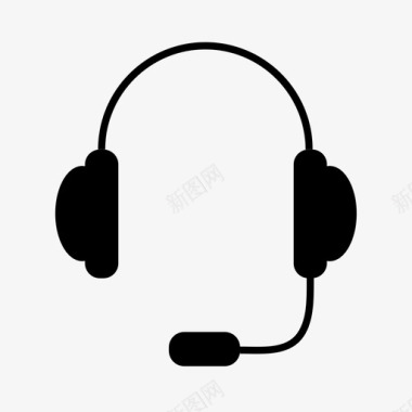 耳机通话支持头戴式耳机图标图标