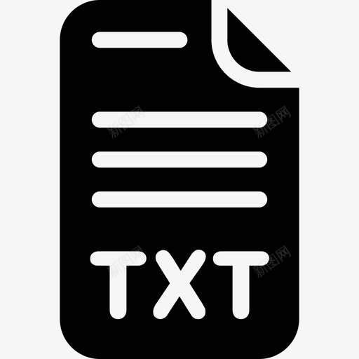 Txt文件12填充图标svg_新图网 https://ixintu.com Txt 填充 文件12