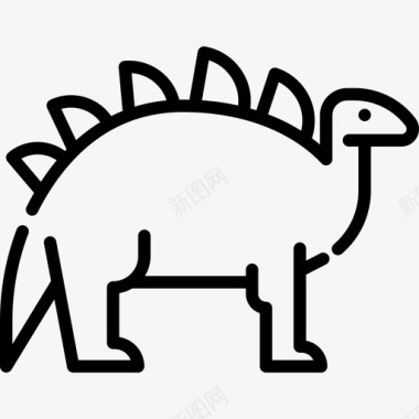 达森特鲁鲁斯恐龙2线状图标图标