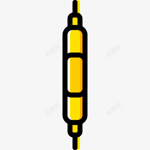 音量控制器连接器电缆4黄色图标svg_新图网 https://ixintu.com 连接器电缆4 音量控制器 黄色
