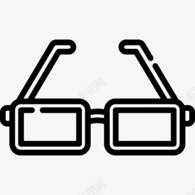 眼镜验光师3线性图标图标