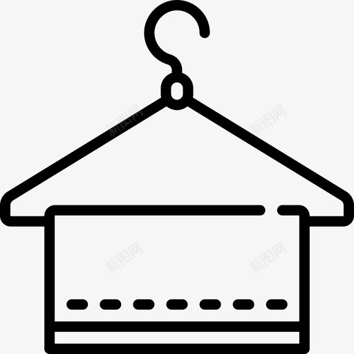 衣架洗衣房4个图标svg_新图网 https://ixintu.com 4个 洗衣房 线性 衣架