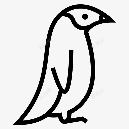 企鹅帝企鹅企鹅动物图标svg_新图网 https://ixintu.com 企鹅 企鹅动物 企鹅图标 企鹅鸟 帝企鹅