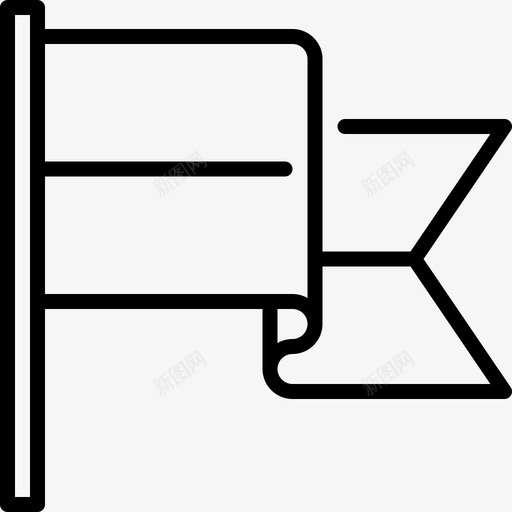 旗帜奖励14直线图标svg_新图网 https://ixintu.com 奖励14 旗帜 直线