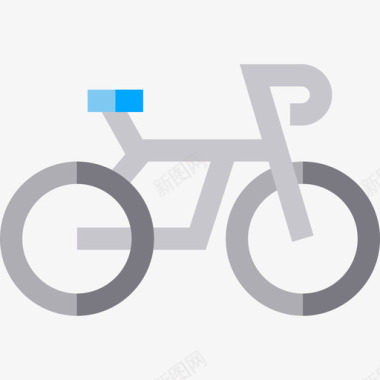 自行车巴黎5号扁平图标图标