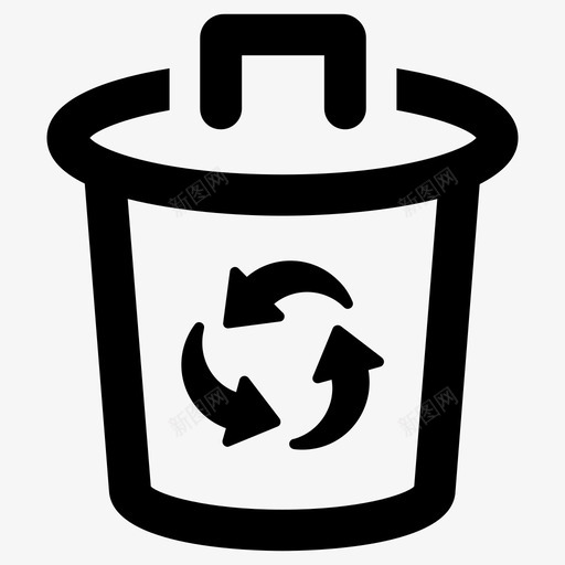 回收站可回收的垃圾回收站垃圾删除图标svg_新图网 https://ixintu.com 可回收的 回收站 垃圾回收站垃圾删除
