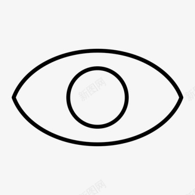眼睛眼球瞳孔图标图标