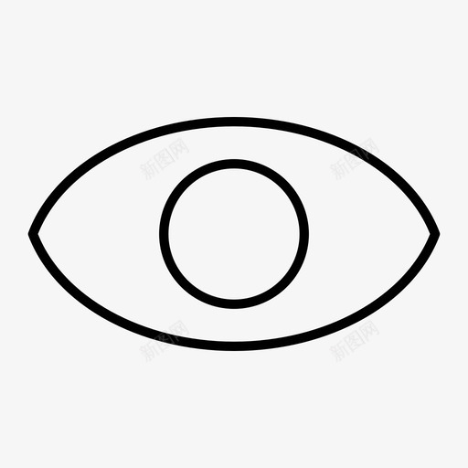 眼睛眼球瞳孔图标svg_新图网 https://ixintu.com 看 眼球 眼睛 瞳孔