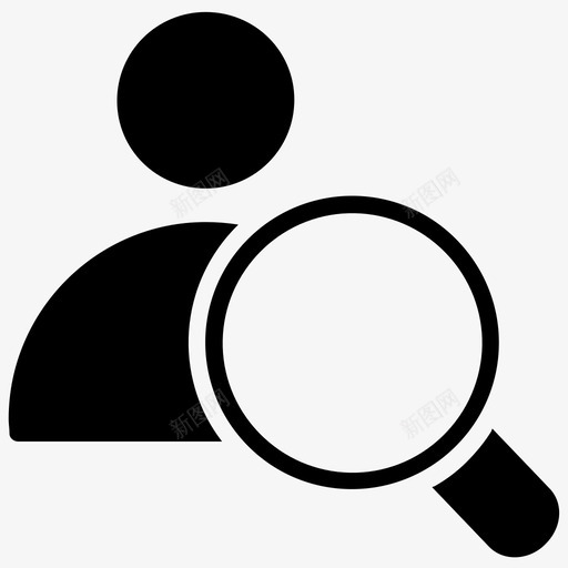 用户搜索配置文件查找器搜索客户图标svg_新图网 https://ixintu.com 搜索人员 搜索客户 用户搜索 用户监控 研究和分析字形图标 配置文件查找器