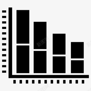 柱状图条形图图表应用程序图标图标