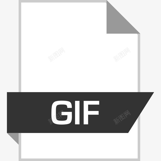 Gif文件光滑平坦图标svg_新图网 https://ixintu.com Gif 平坦 文件光滑