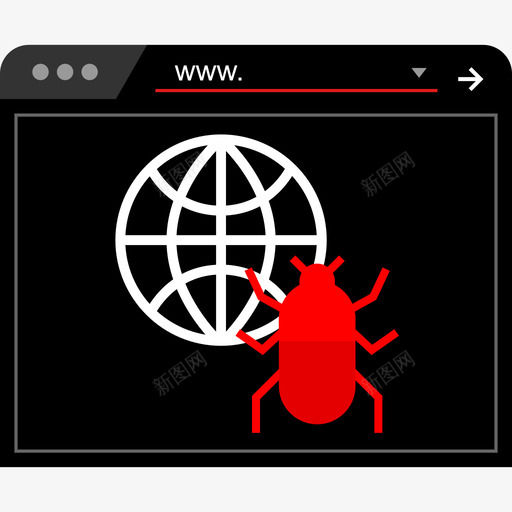 浏览器互联网安全5扁平图标svg_新图网 https://ixintu.com 互联网安全5 扁平 浏览器