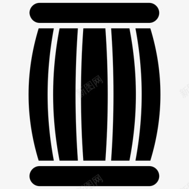 桶鼓乐器图标图标