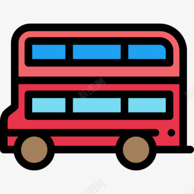 巴士英国线颜色线条颜色图标图标
