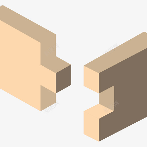 接头构造45扁平图标svg_新图网 https://ixintu.com 扁平 接头 构造45