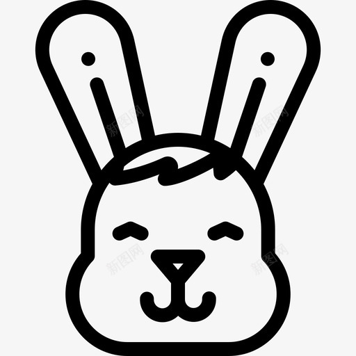 兔子2号兽医直系图标svg_新图网 https://ixintu.com 2号兽医 兔子 直系