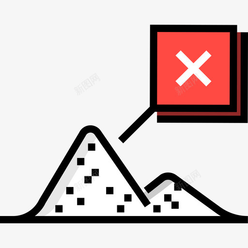 糖健康生活8线性颜色图标svg_新图网 https://ixintu.com 健康生活8 糖 线性颜色