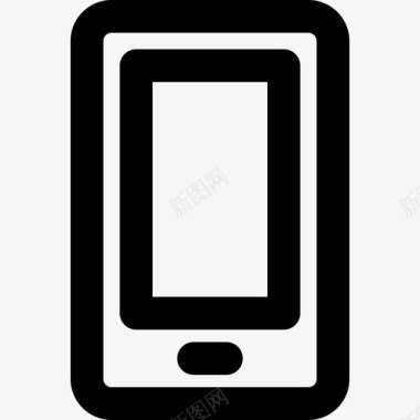 智能手机用户界面超级基本线性图标图标