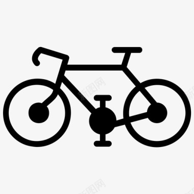 自行车脚踏自行车旅行车图标图标