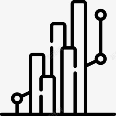 条形图信息图形元素线性图标图标