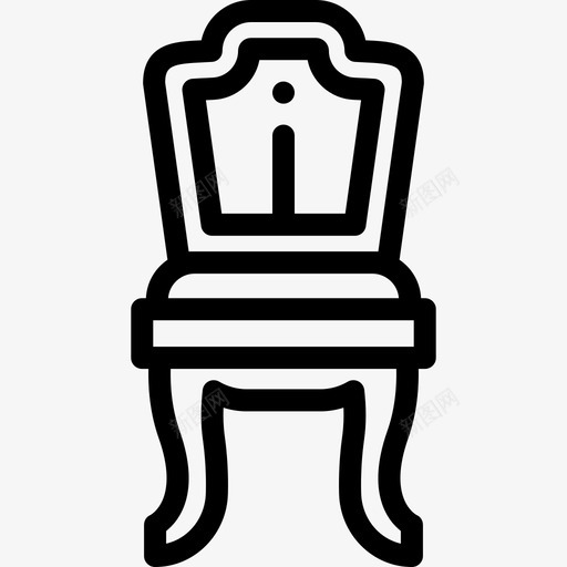 椅子复古装饰15直线型图标svg_新图网 https://ixintu.com 复古装饰15 椅子 直线型