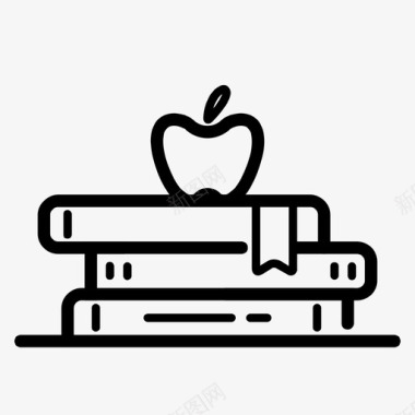 书苹果知识图标图标