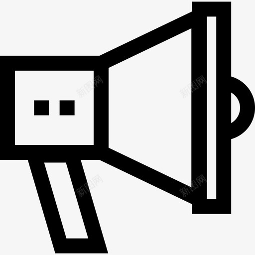 扩音器视频工作室2线性图标svg_新图网 https://ixintu.com 扩音器 线性 视频工作室2