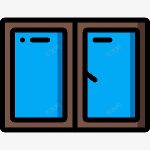 窗口家庭自动化2线性颜色图标svg_新图网 https://ixintu.com 家庭自动化2 窗口 线性颜色