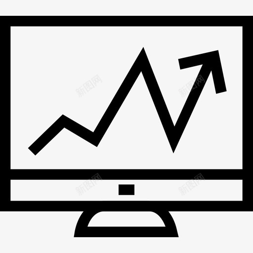 监视器数据分析2线性图标svg_新图网 https://ixintu.com 数据分析2 监视器 线性