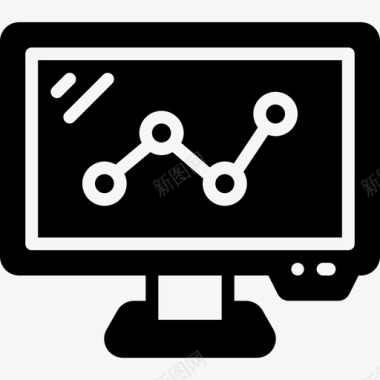 监视器办公设备4已填充图标图标