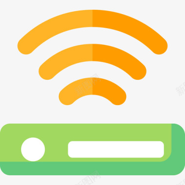 Wifi家庭自动化5扁平图标图标