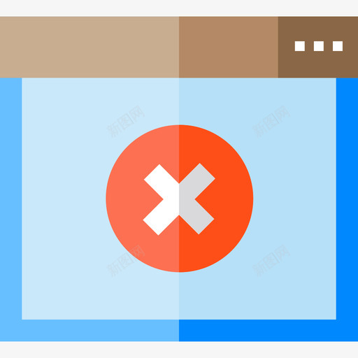 错误交互5平面图标svg_新图网 https://ixintu.com 交互5 平面 错误