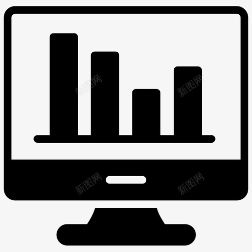 联机图形业务性能计算机图标svg_新图网 https://ixintu.com web分析 业务性能 仪表板 数据可视化 数据可视化字形图标 联机图形 计算机