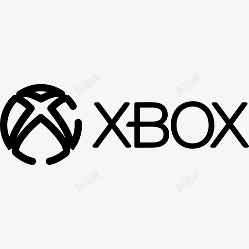 Xbox视频游戏徽标3线性图标svg_新图网 https://ixintu.com Xbox 线性 视频游戏徽标3