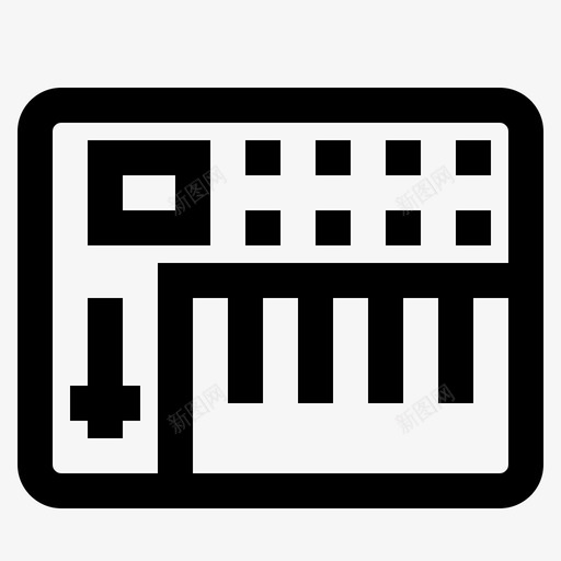 midi控制器计算机键盘图标svg_新图网 https://ixintu.com midi控制器 硬件和符号计算机套件 计算机 键盘 音乐