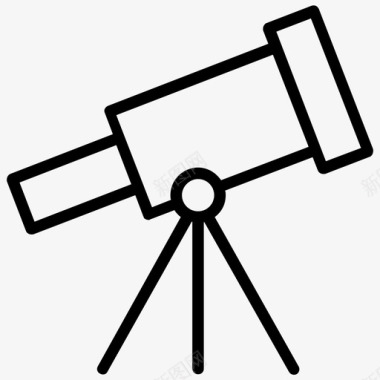望远镜天文光学仪器图标图标